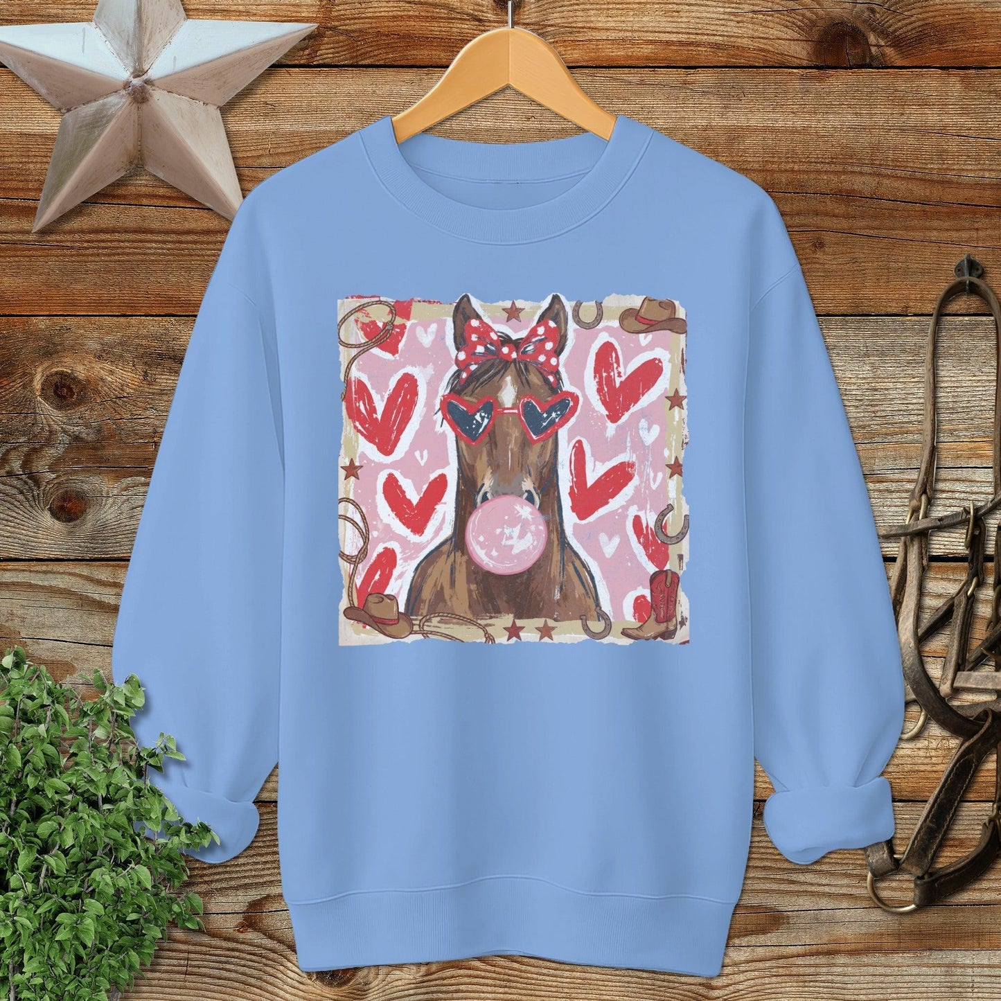 Whimsical Valentine - Horse Sweatshirt