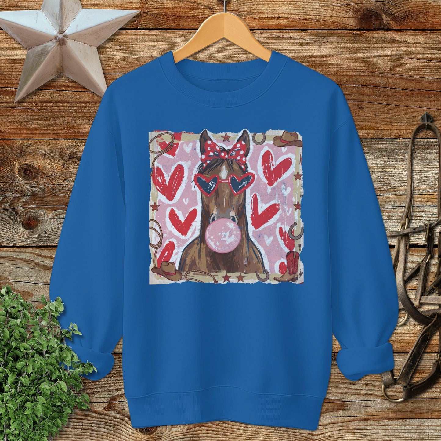 Whimsical Valentine - Horse Sweatshirt