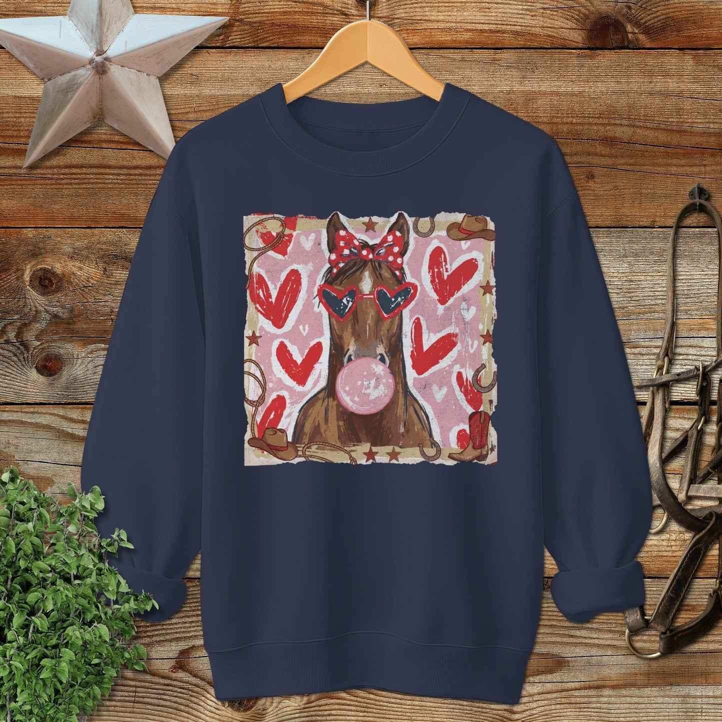 Whimsical Valentine - Horse Sweatshirt