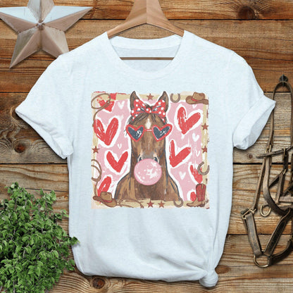 Whimsical Valentine - Horse T-Shirt