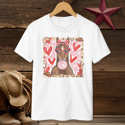 Whimsical Valentine - Horse T-shirt (Youth)