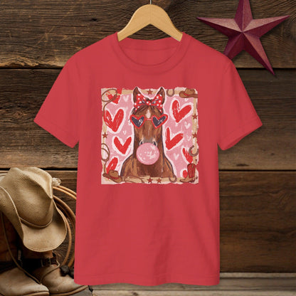 Whimsical Valentine - Horse T-shirt (Youth)