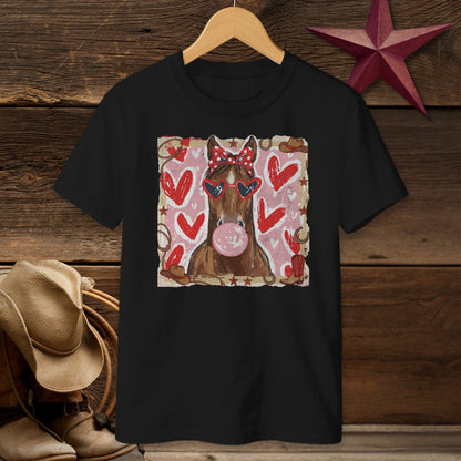 Whimsical Valentine - Horse T-shirt (Youth)