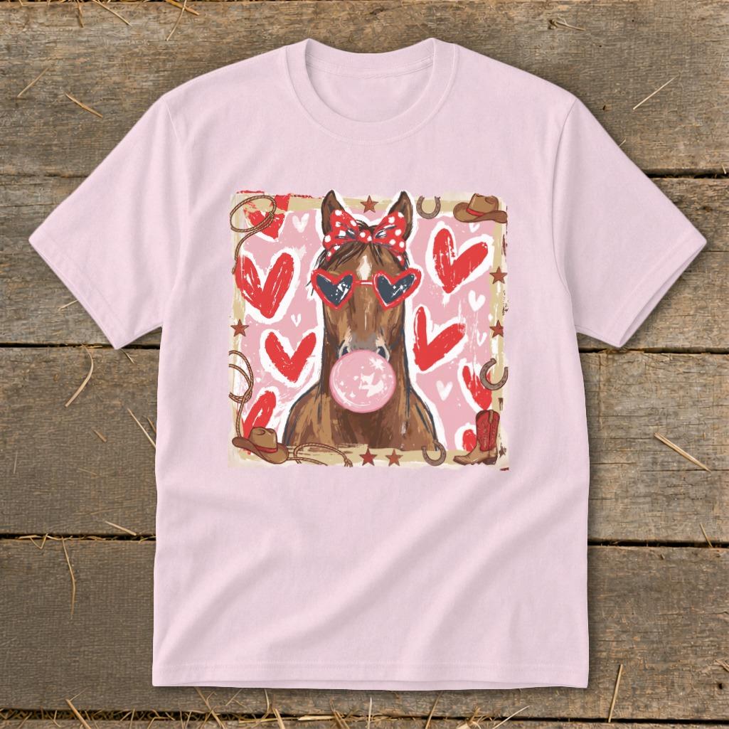 Whimsical Valentine - Horse Youth Tee