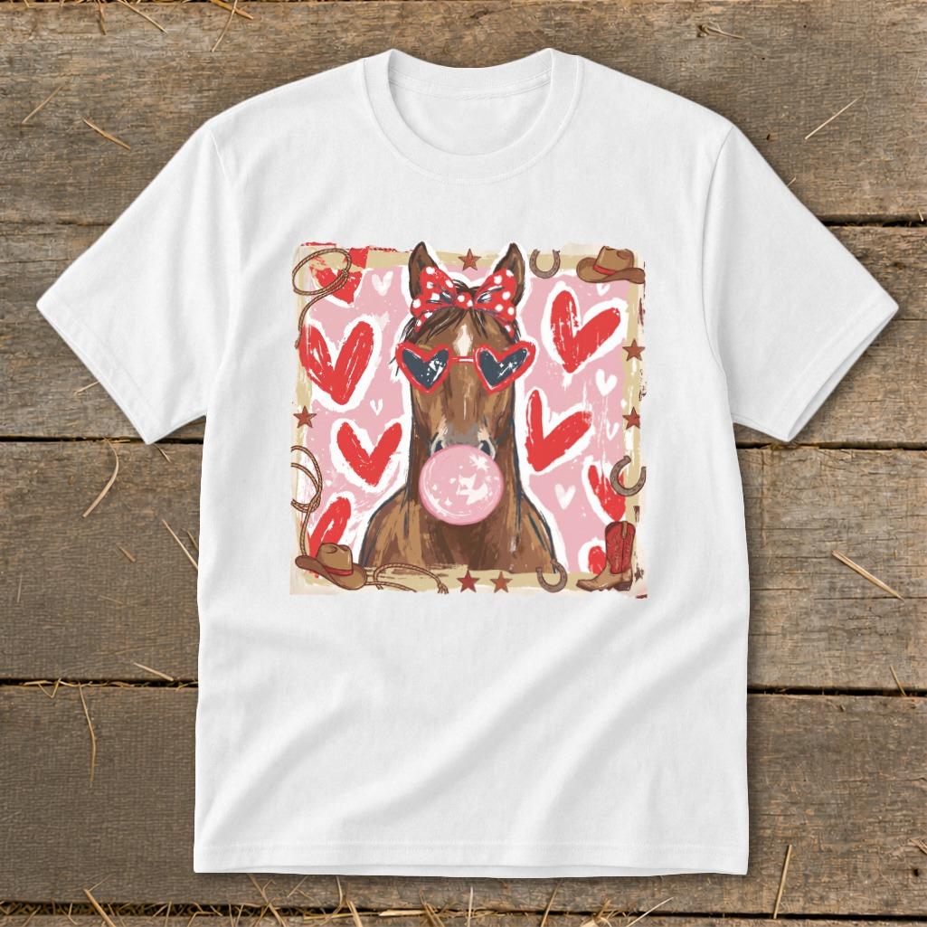 Whimsical Valentine - Horse Youth Tee