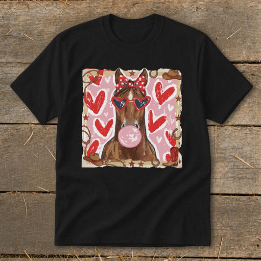 Whimsical Valentine - Horse Youth Tee