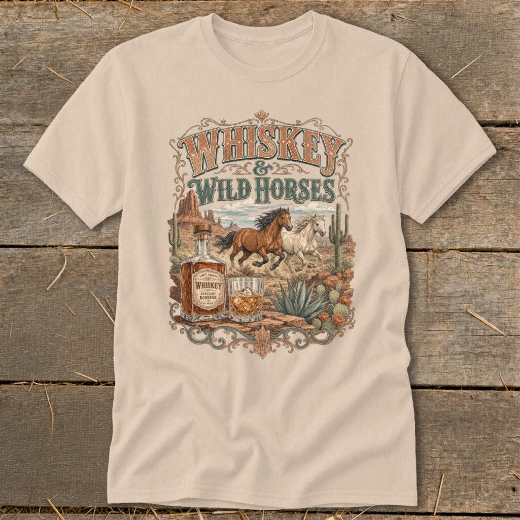 Whiskey & Wild Horses Classic Tee
