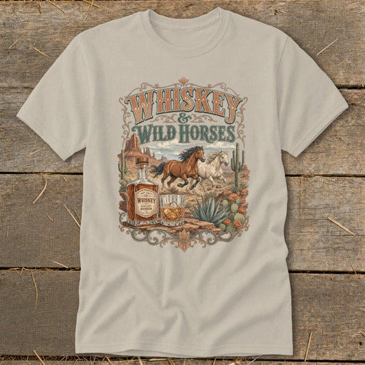 Whiskey & Wild Horses Classic Tee