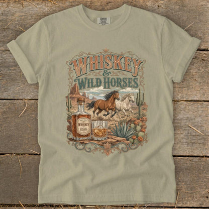 Whiskey & Wild Horses Signature Tee