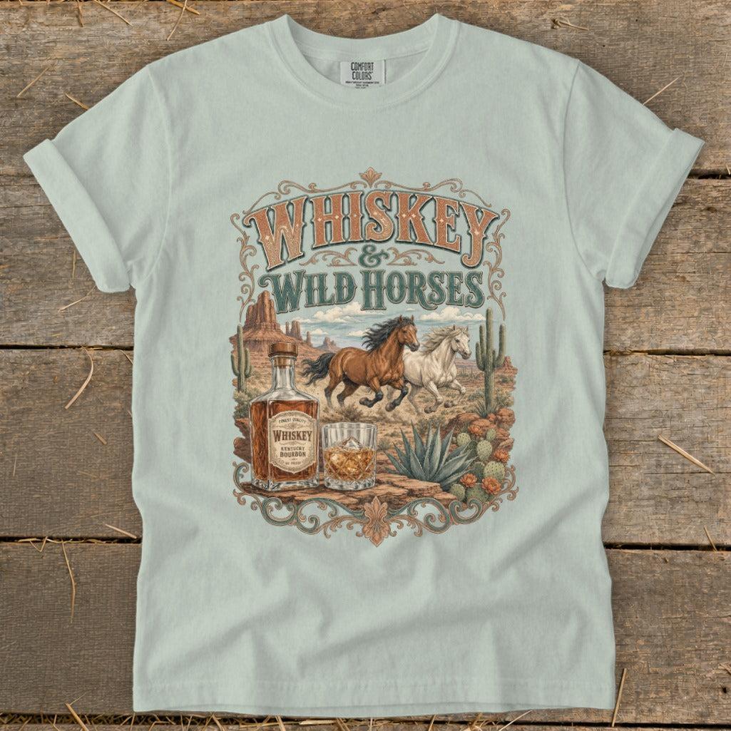 Whiskey & Wild Horses Signature Tee