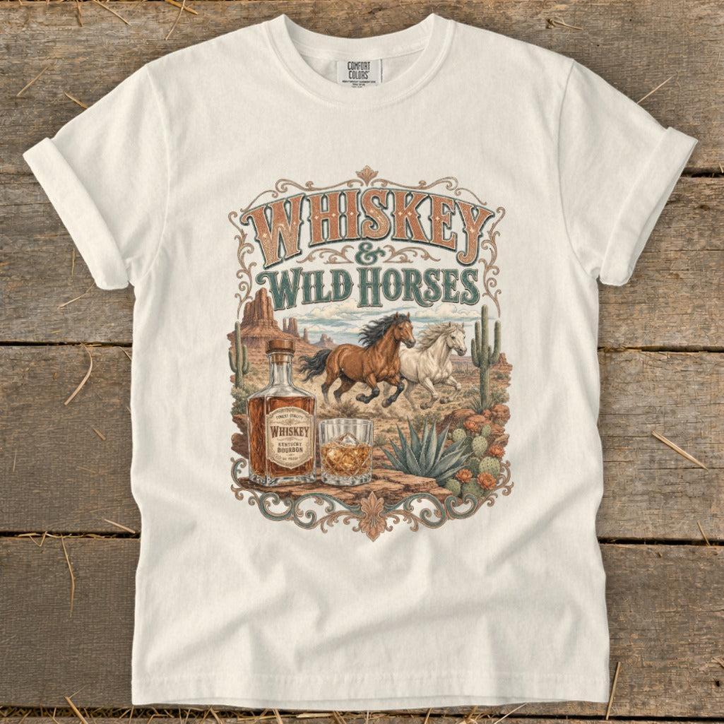 Whiskey & Wild Horses Signature Tee
