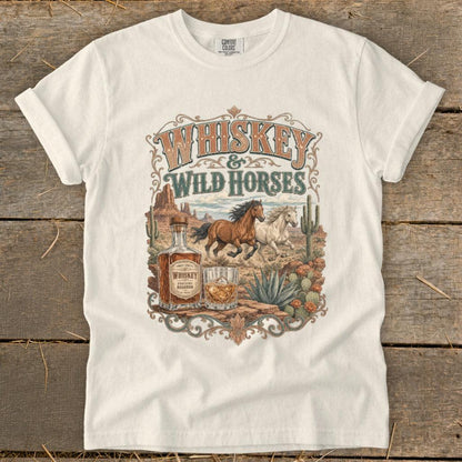 Whiskey & Wild Horses Signature Tee