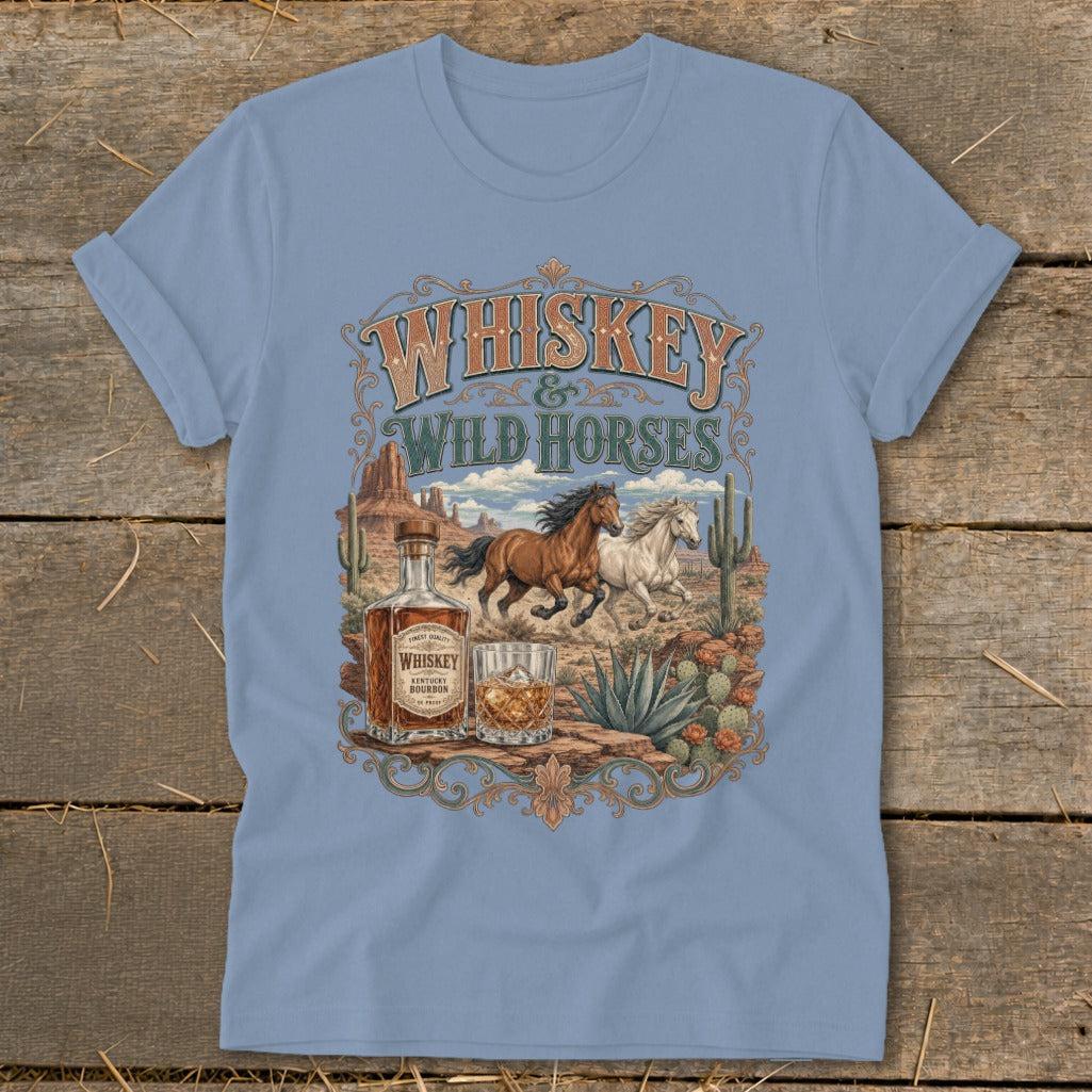 Whiskey & Wild Horses Softstyle Tee