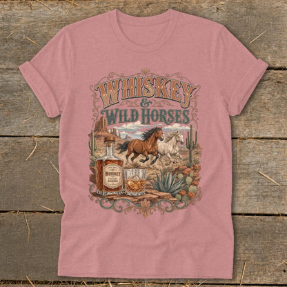 Whiskey & Wild Horses Softstyle Tee