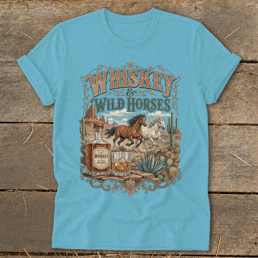 Whiskey & Wild Horses Softstyle Tee