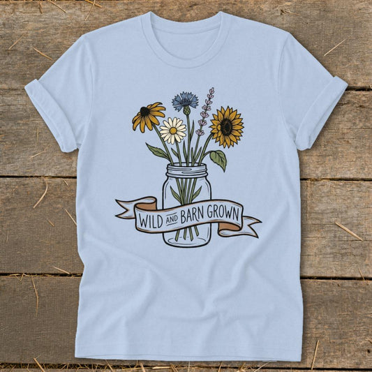 Wild  Barn Grown Softstyle Tee - Baby Blue
