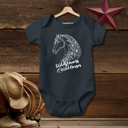 Wildflowers And Wild Horses Bodysuit (Baby)