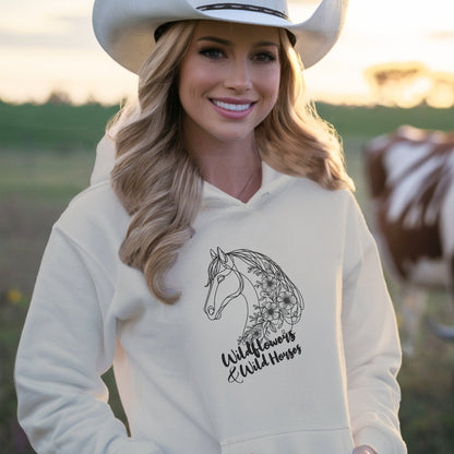 Wildflowers And Wild Horses Hoodie