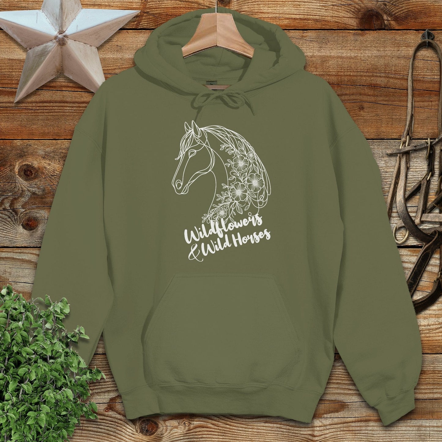 Wildflowers And Wild Horses Hoodie