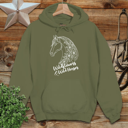 Wildflowers And Wild Horses Hoodie