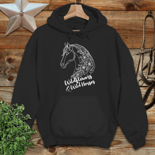 Wildflowers And Wild Horses Hoodie