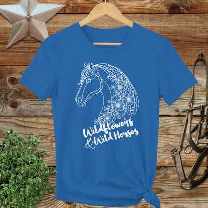 Wildflowers And Wild Horses Ladies Tee