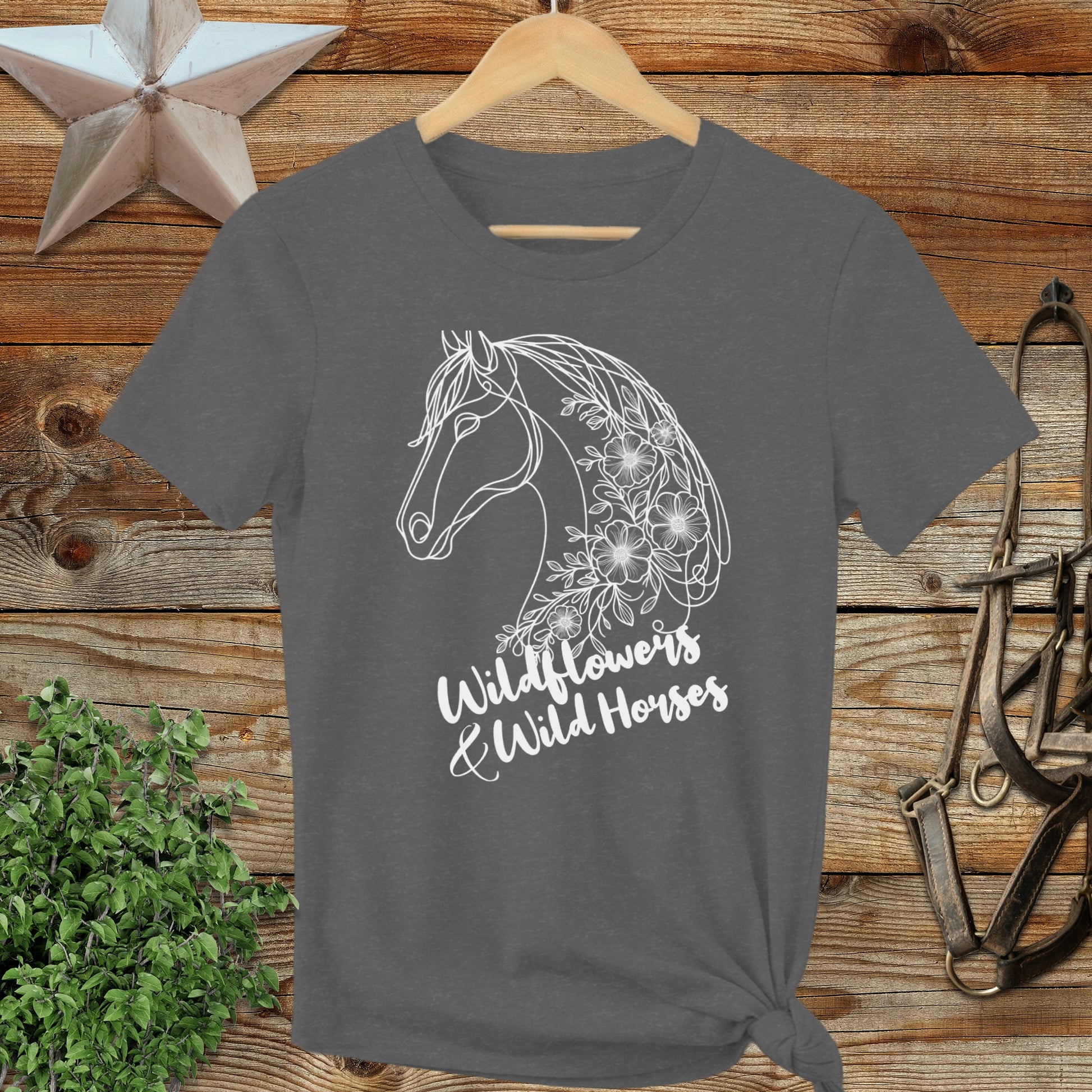 Wildflowers And Wild Horses Ladies Tee