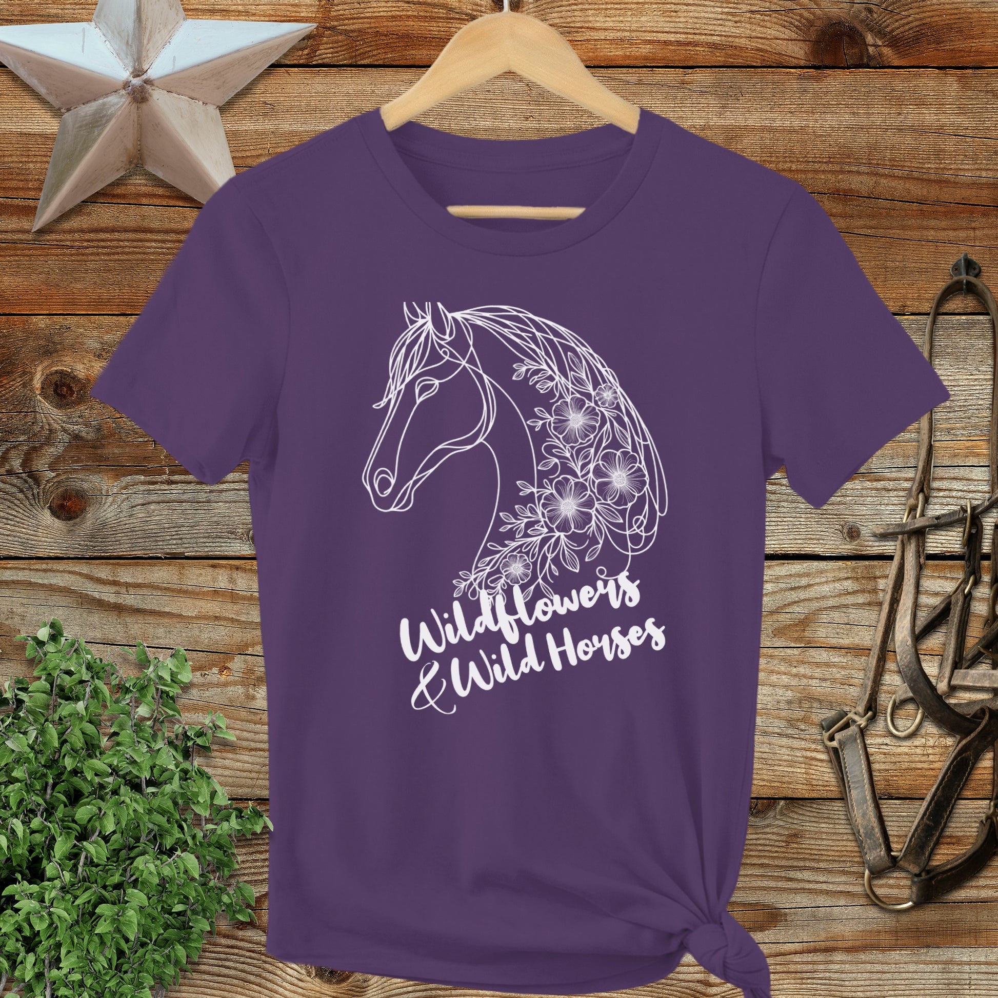 Wildflowers And Wild Horses Ladies Tee