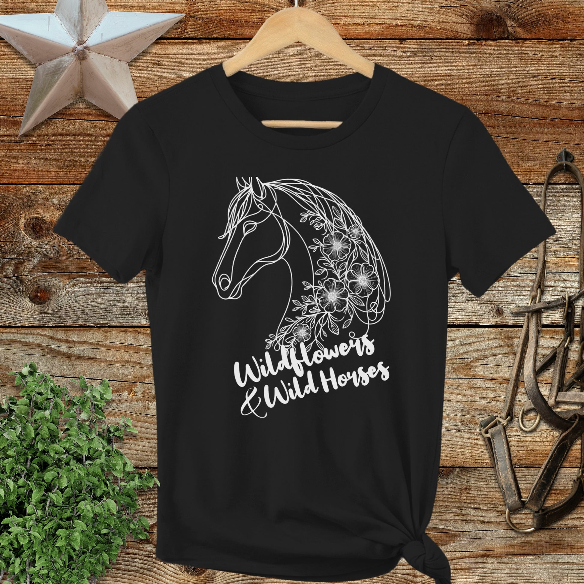 Wildflowers And Wild Horses Ladies Tee