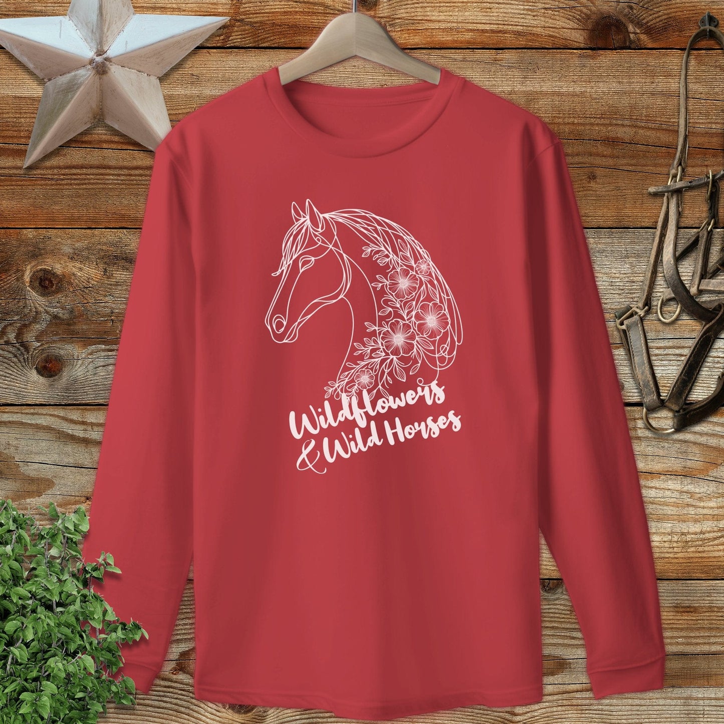 Wildflowers And Wild Horses Long Sleeve Tee