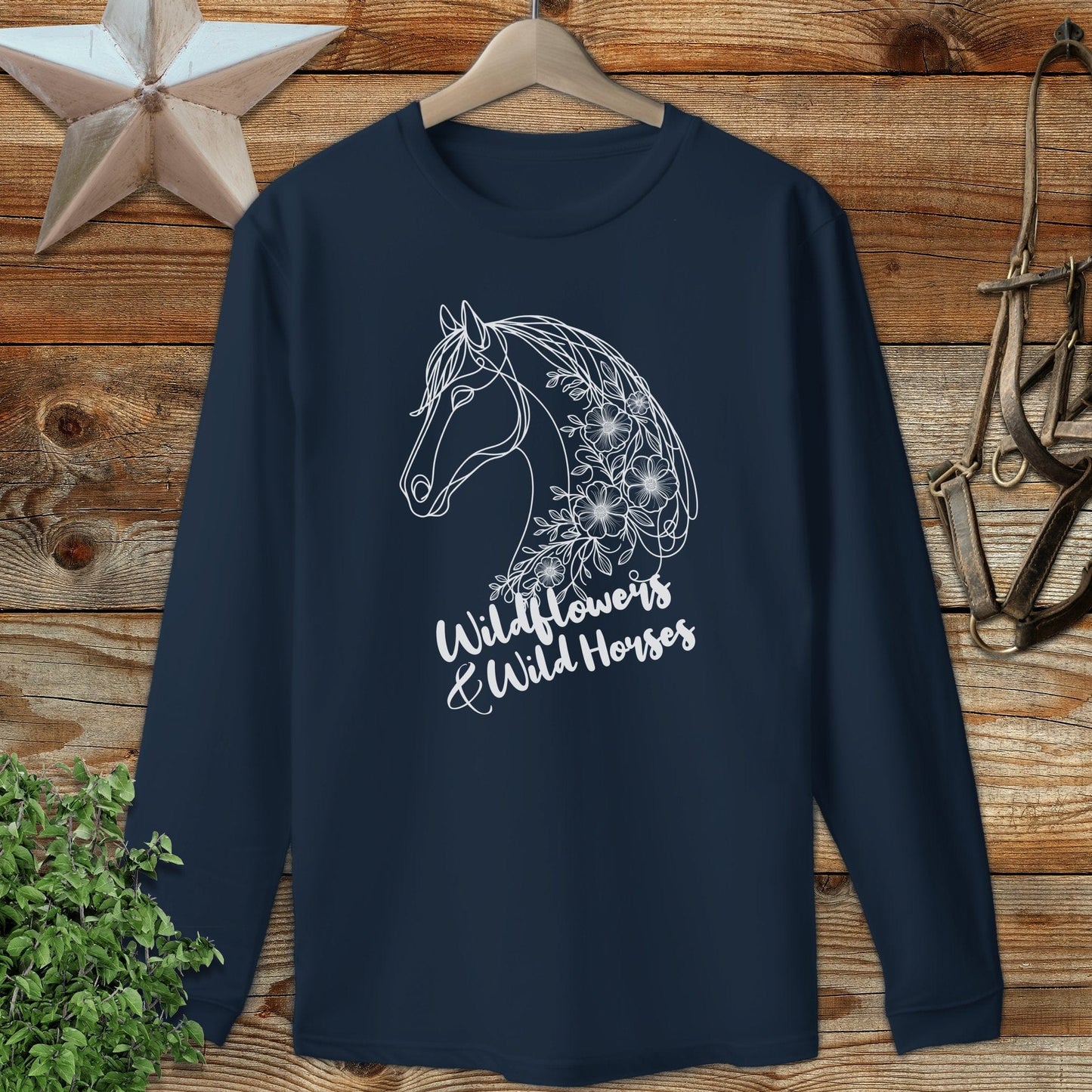 Wildflowers And Wild Horses Long Sleeve Tee