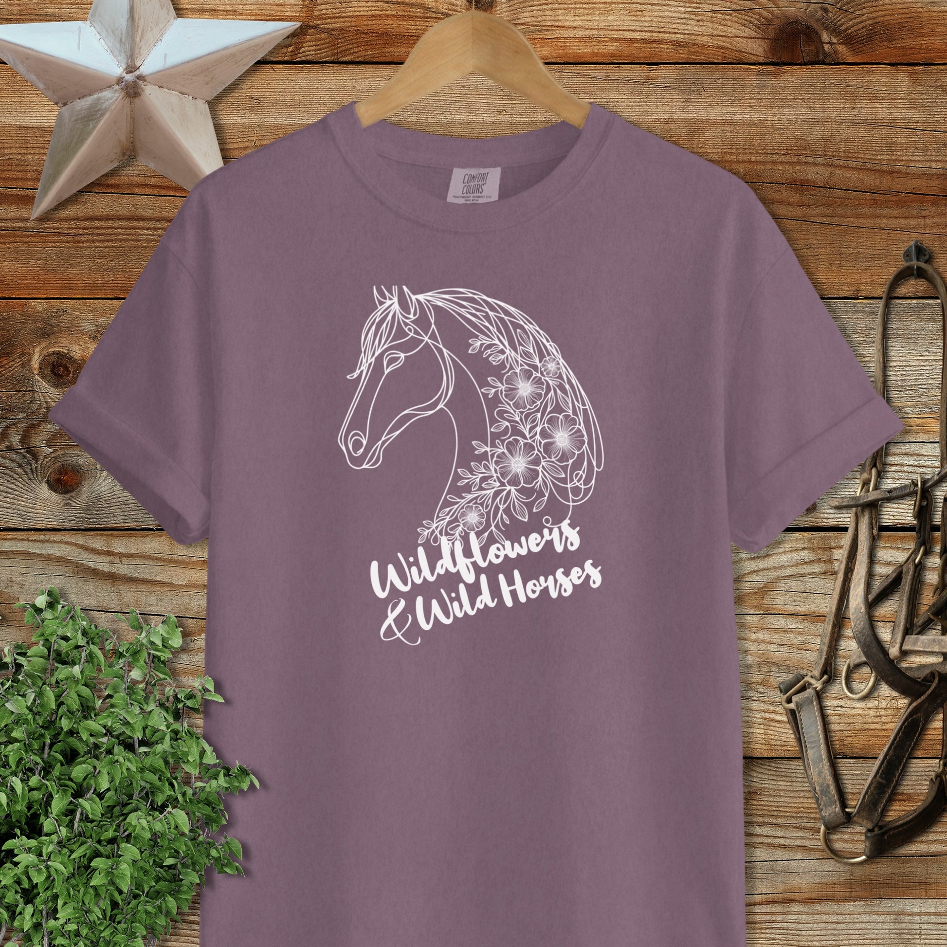 Wildflowers And Wild Horses Signature Tee