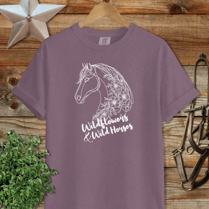 Wildflowers And Wild Horses Signature Tee