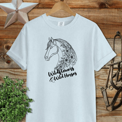 Wildflowers And Wild Horses Signature Tee