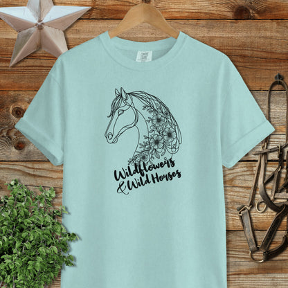Wildflowers And Wild Horses Signature Tee
