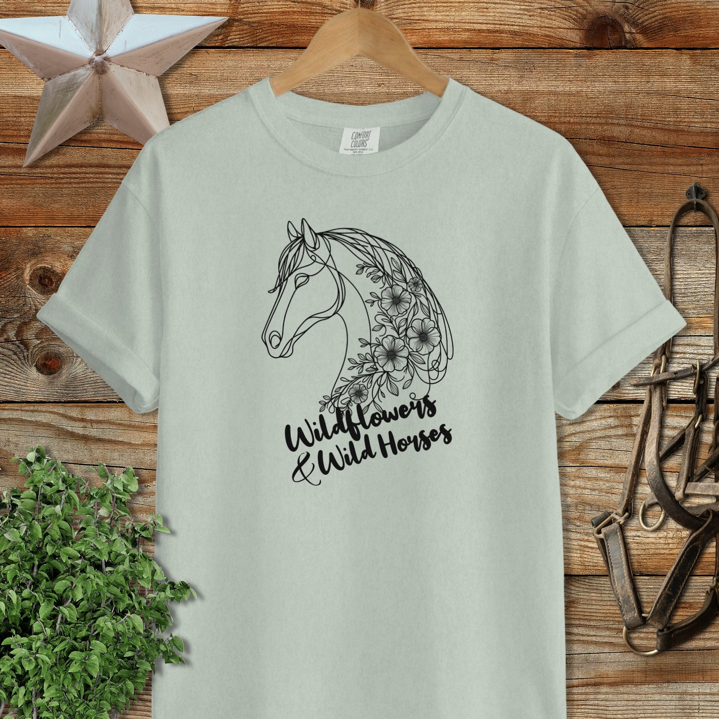 Wildflowers And Wild Horses Signature Tee