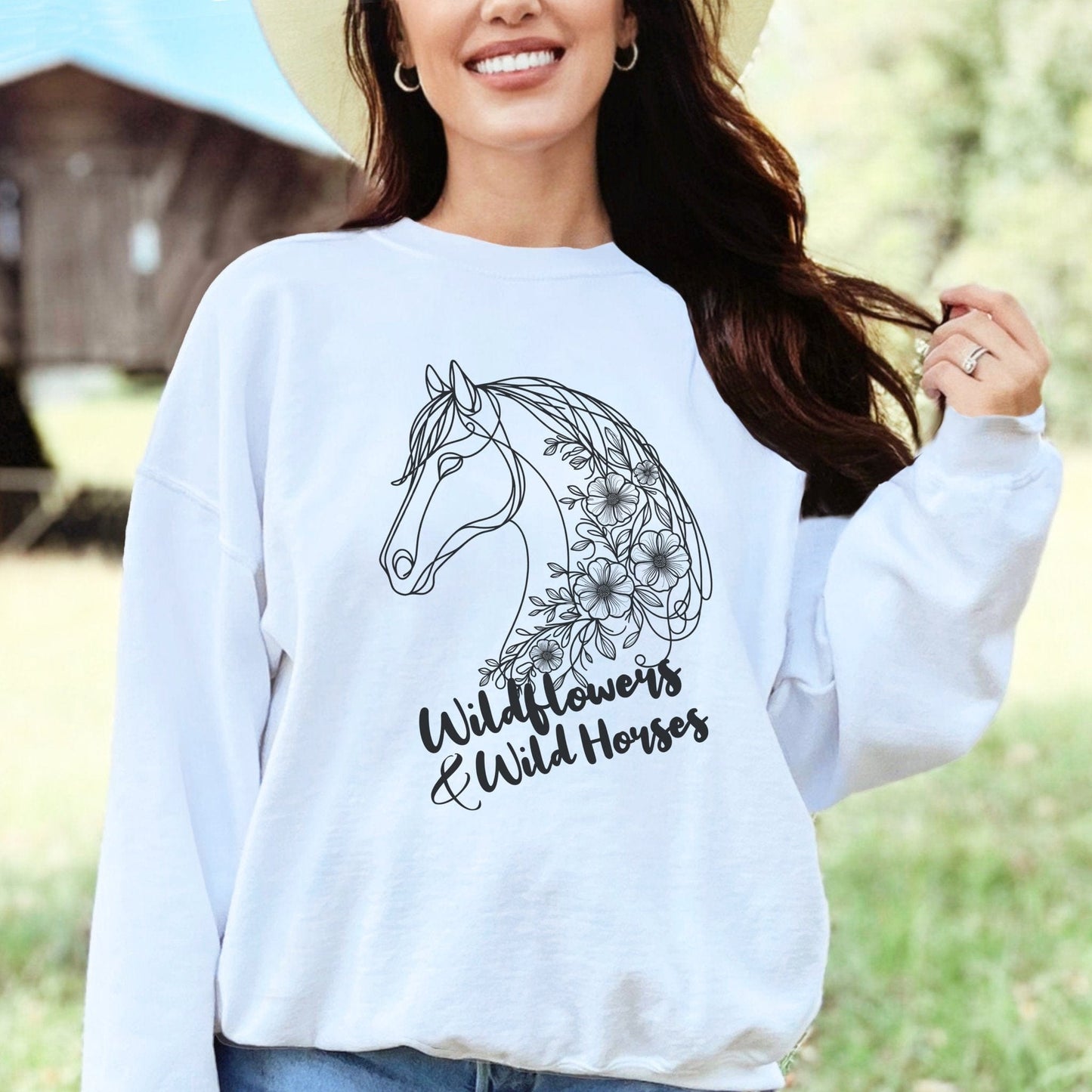 Wildflowers And Wild Horses Sweatshirt