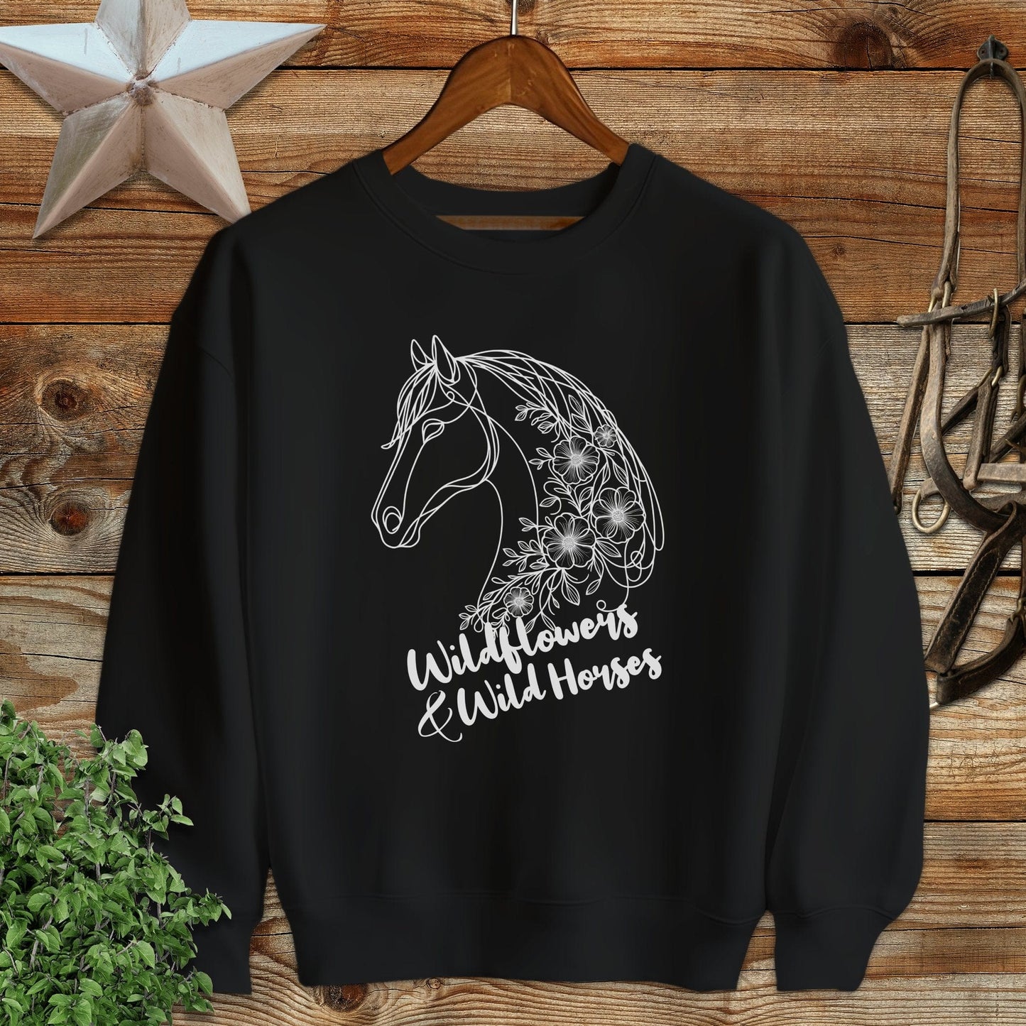 Wildflowers And Wild Horses Sweatshirt