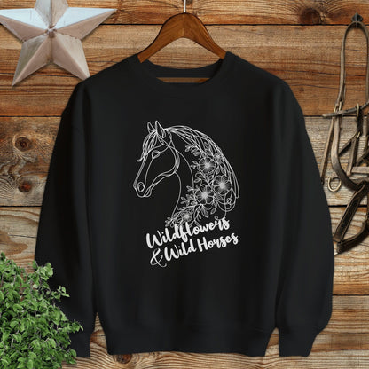 Wildflowers And Wild Horses Sweatshirt
