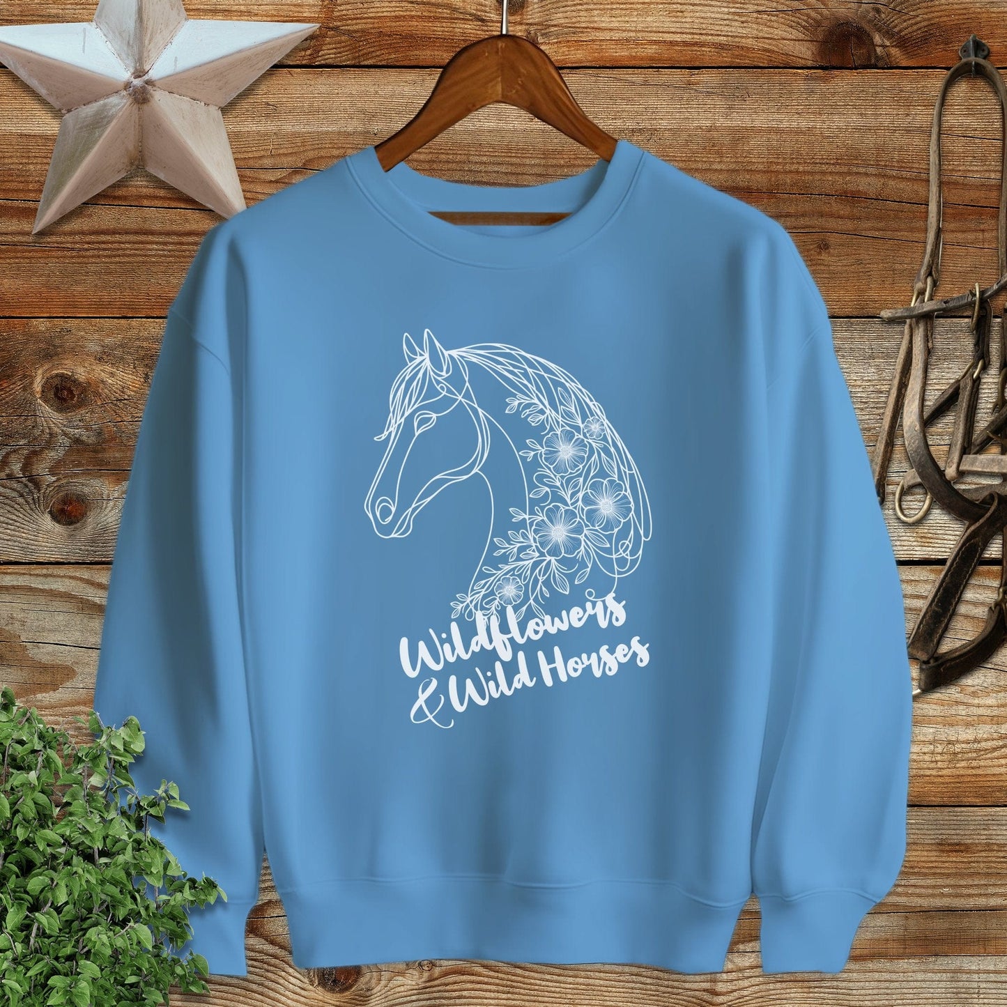 Wildflowers And Wild Horses Sweatshirt