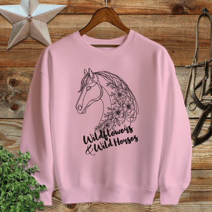 Wildflowers And Wild Horses Sweatshirt
