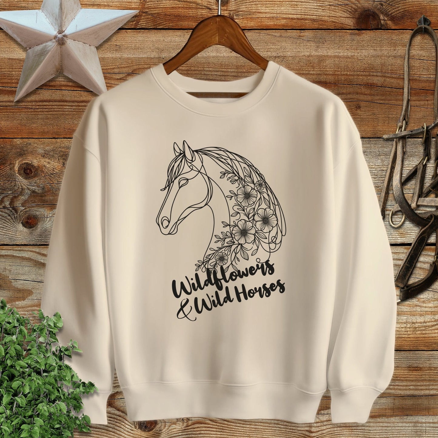 Wildflowers And Wild Horses Sweatshirt