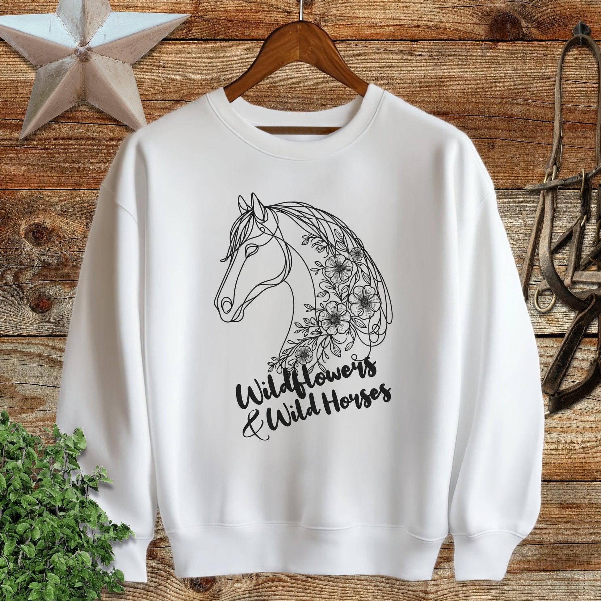 Wildflowers And Wild Horses Sweatshirt