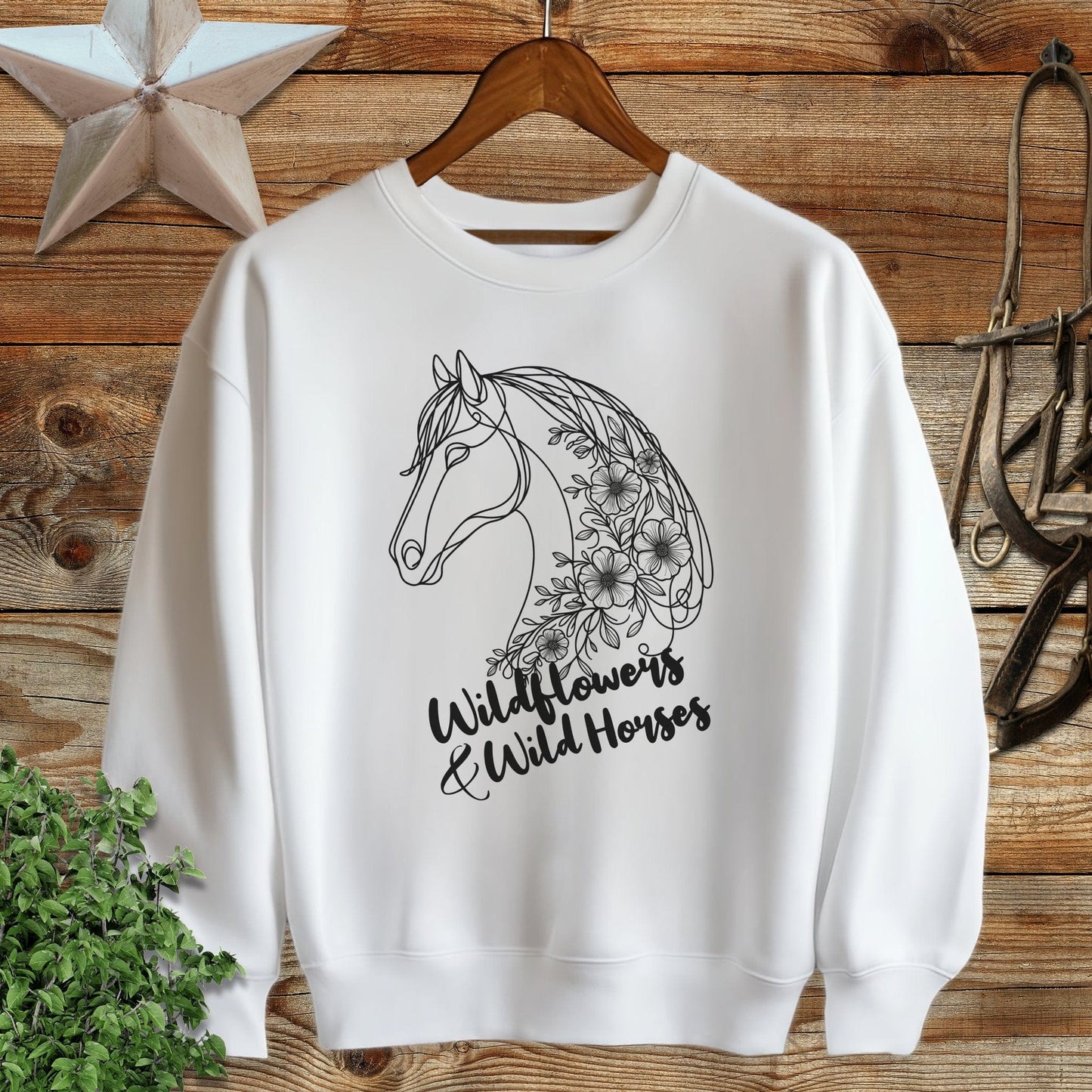 Wildflowers And Wild Horses Sweatshirt
