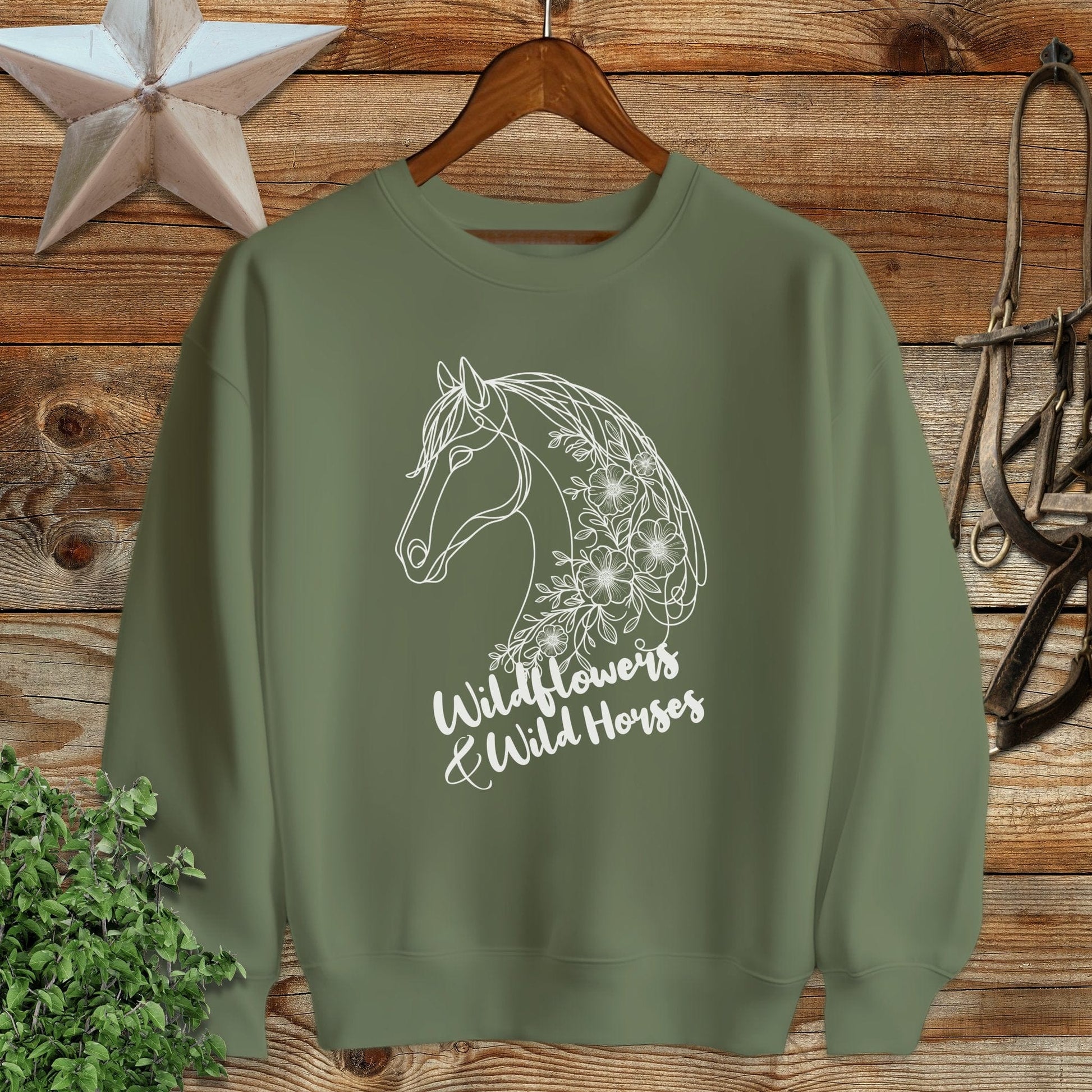 Wildflowers And Wild Horses Sweatshirt