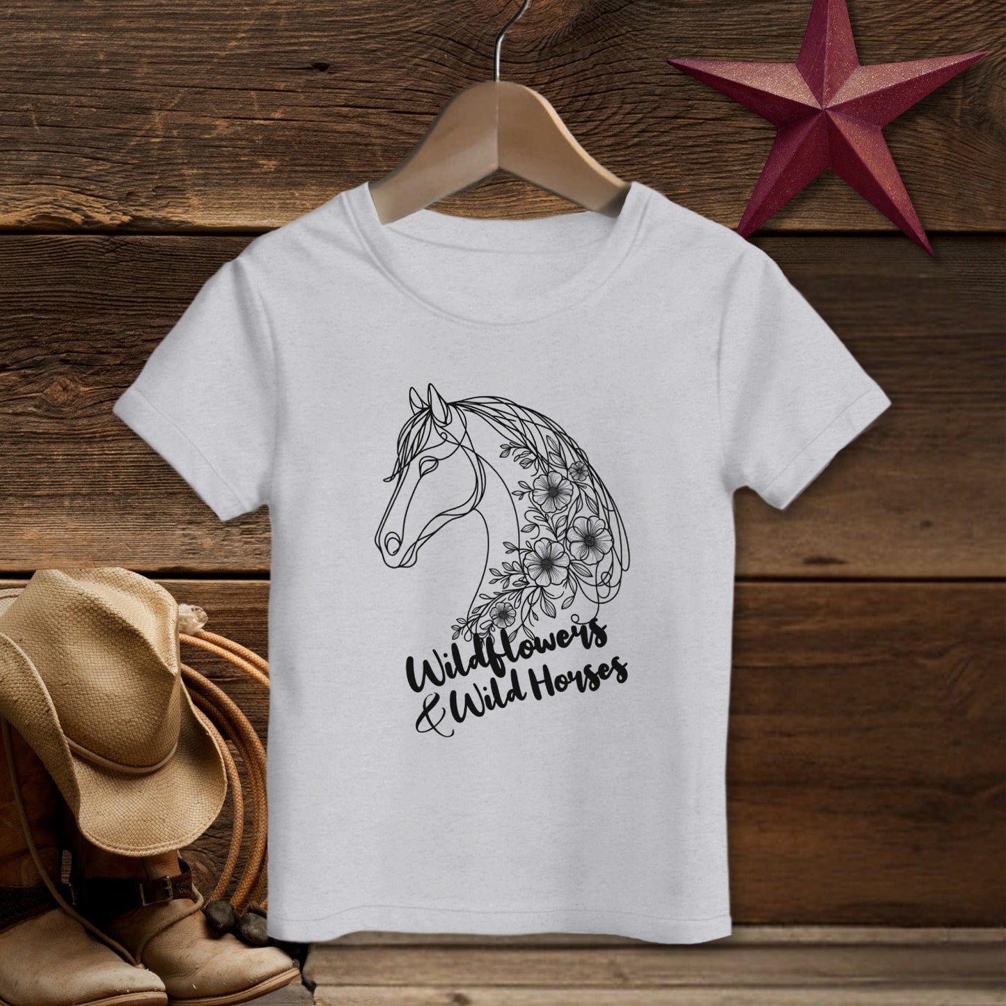Wildflowers And Wild Horses T-Shirt (Toddler)