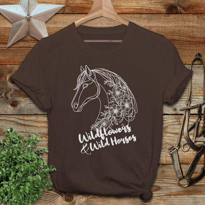 Wildflowers And Wild Horses T-shirt