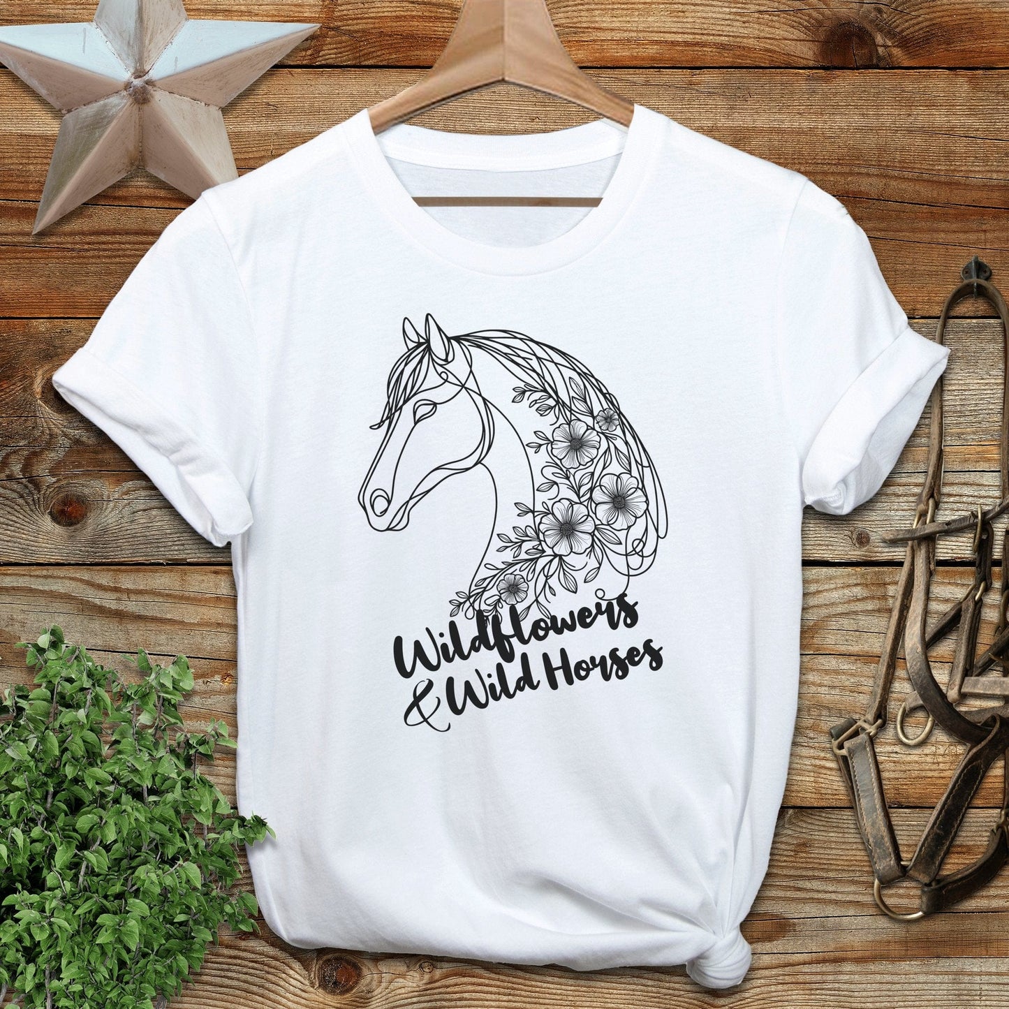 Wildflowers And Wild Horses T-shirt