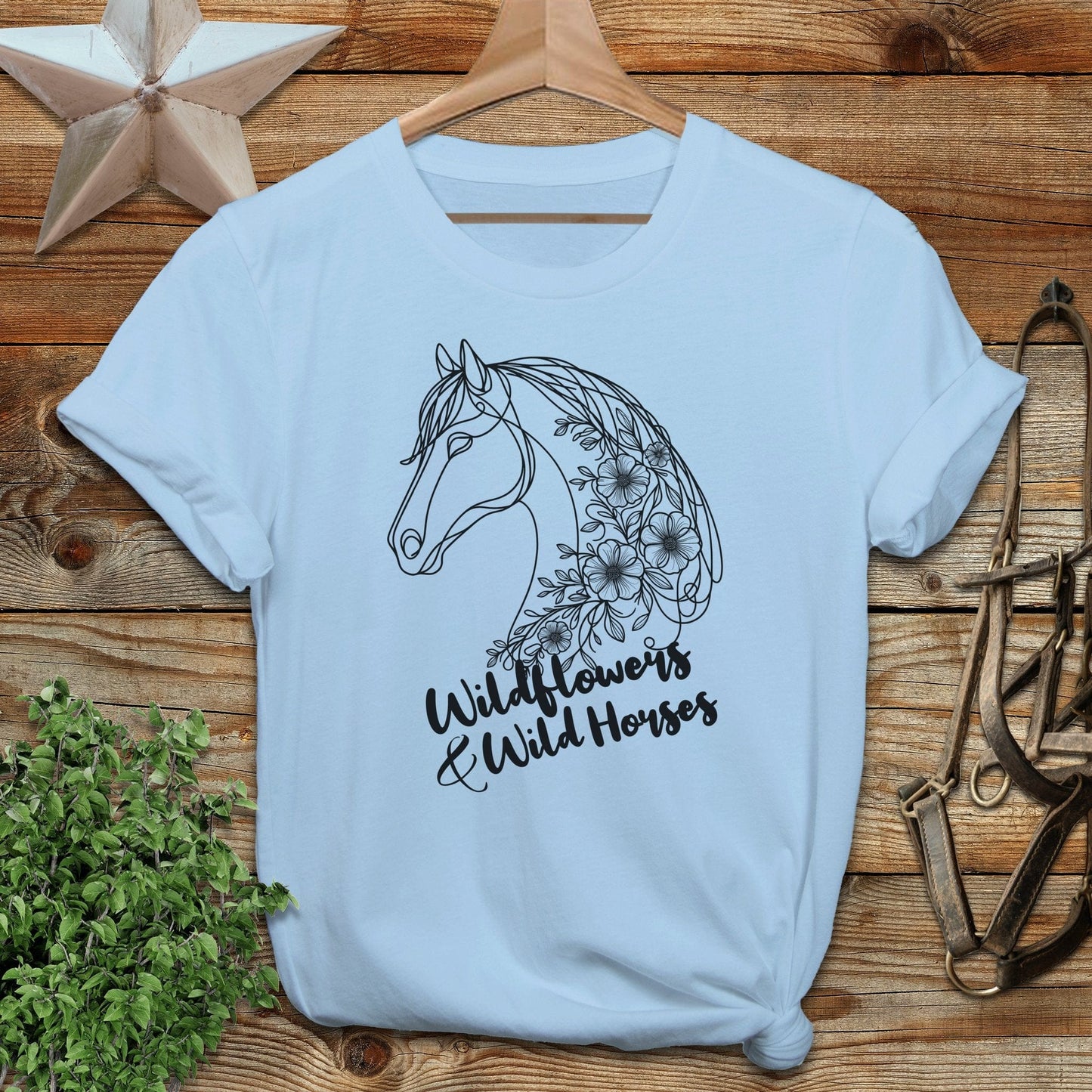 Wildflowers And Wild Horses T-shirt