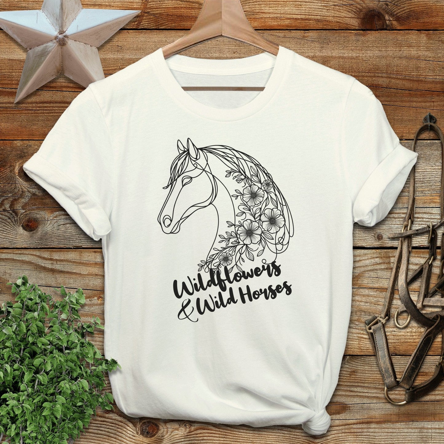 Wildflowers And Wild Horses T-shirt